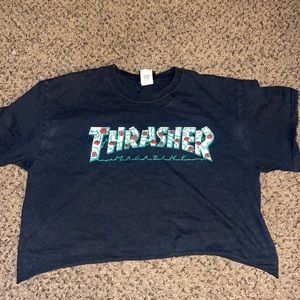 thrasher crop top